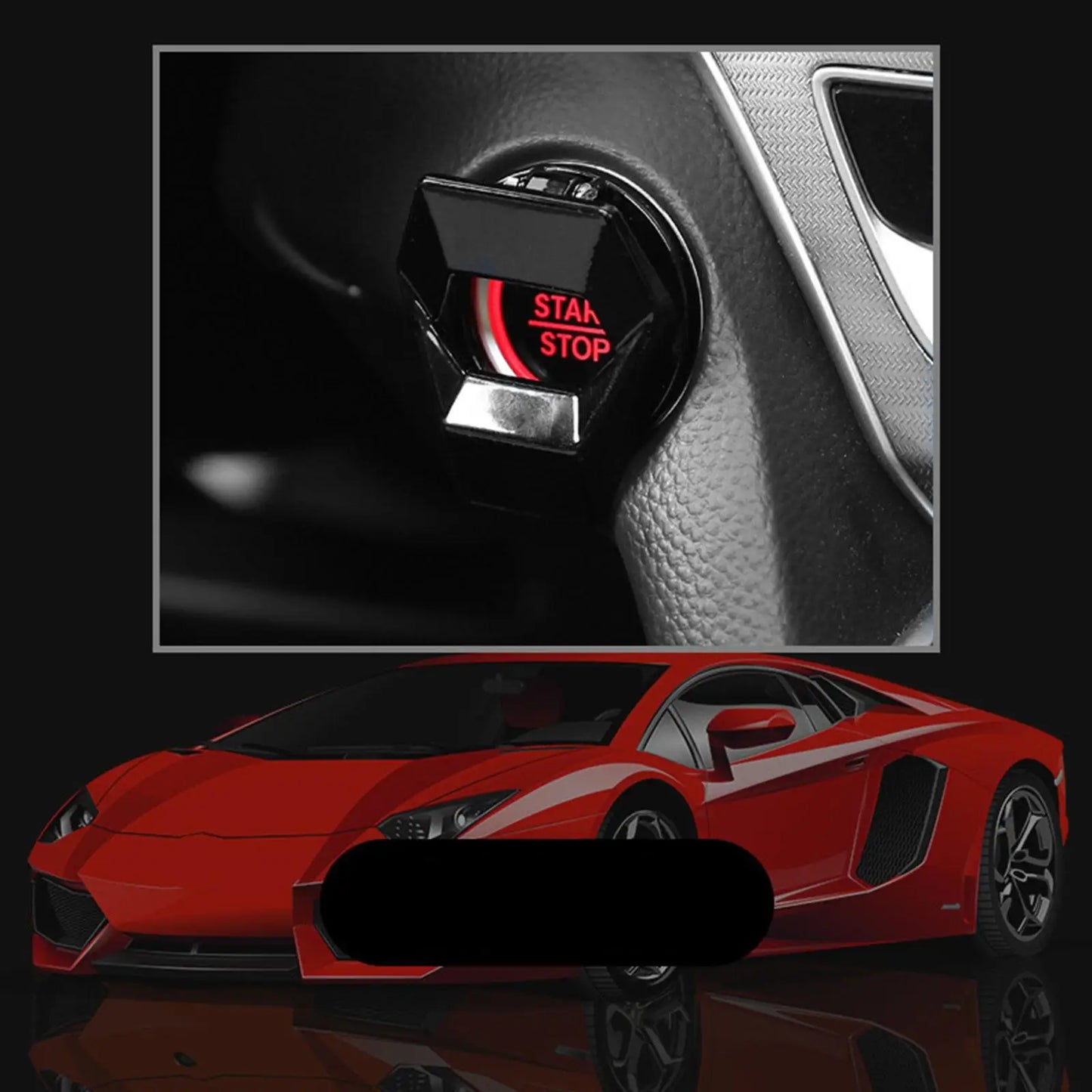 Car Engine Start Stop Switch Button Cover Ignition Anti-scratch Protection Decorative Car Auto Accessories Interior Car-Styling