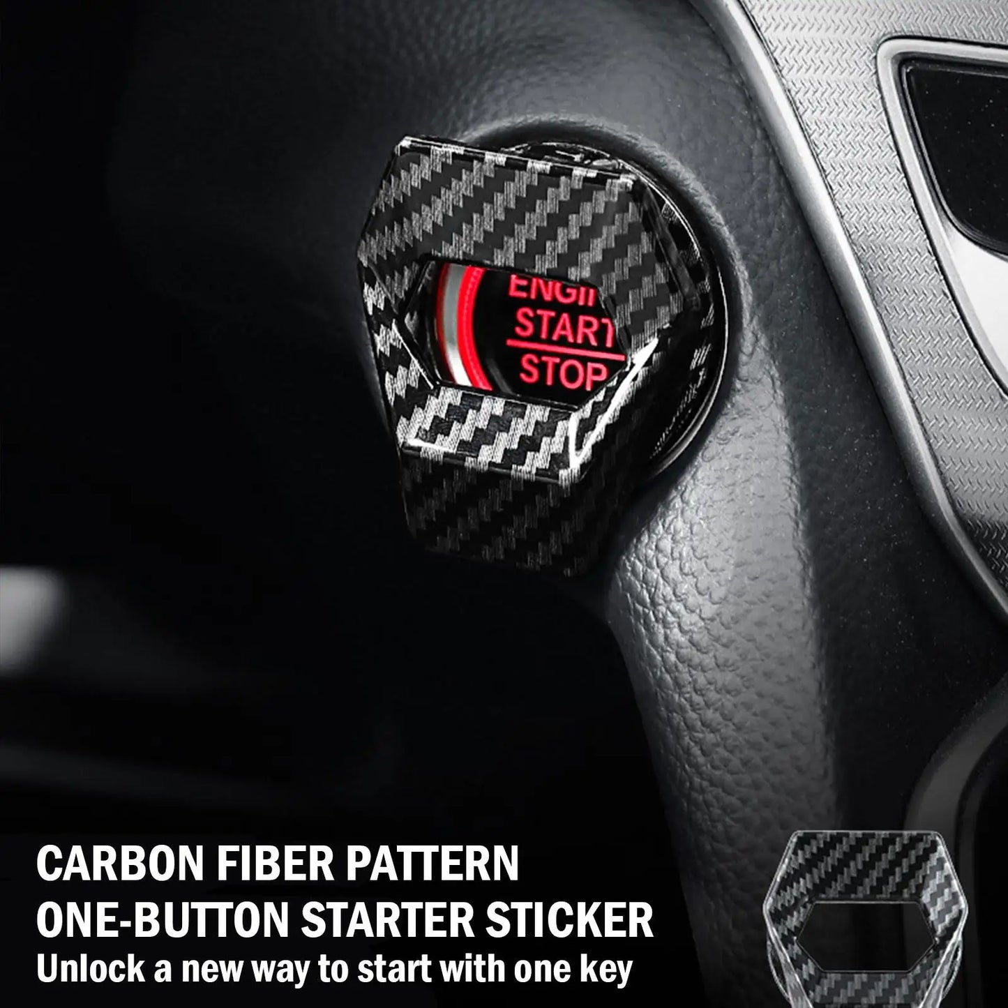 Car Engine Start Stop Switch Button Cover Ignition Anti-scratch Protection Decorative Car Auto Accessories Interior Car-Styling