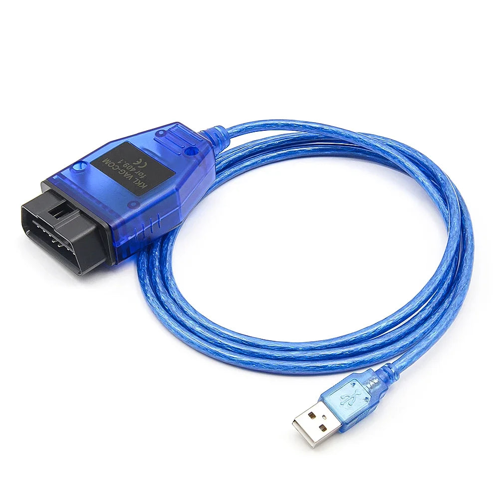 VAG KKL 409.1 With CH340T OBD 2 OBD2 Car Diagnostic vag com Interface Cable 409 1 For VW/Audi/Skoda/Seat Auto Scanner Tool