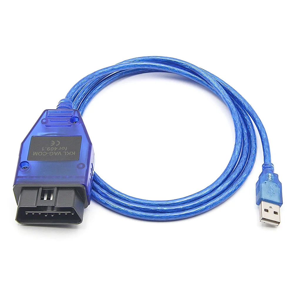 VAG KKL 409.1 With CH340T OBD 2 OBD2 Car Diagnostic vag com Interface Cable 409 1 For VW/Audi/Skoda/Seat Auto Scanner Tool