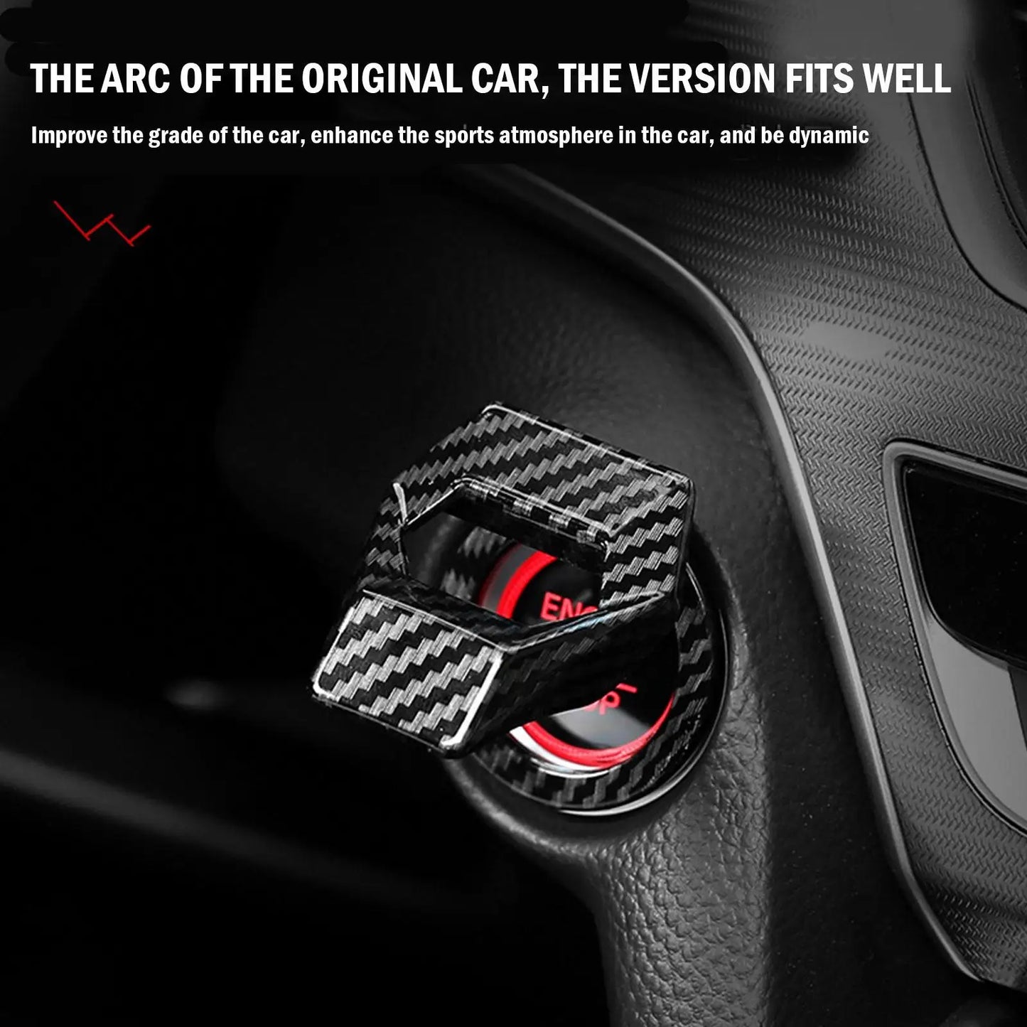 Car Engine Start Stop Switch Button Cover Ignition Anti-scratch Protection Decorative Car Auto Accessories Interior Car-Styling