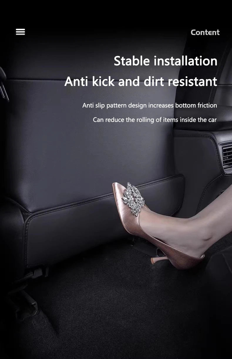 Car Anti-Kick Mats Auto Seat Back Protector Cover Anti-Dirty Pad for Citroen C1 C2 C3 C4 C5 C6 C8 C4L DS3 DS4 DS5 DS5LS DS6