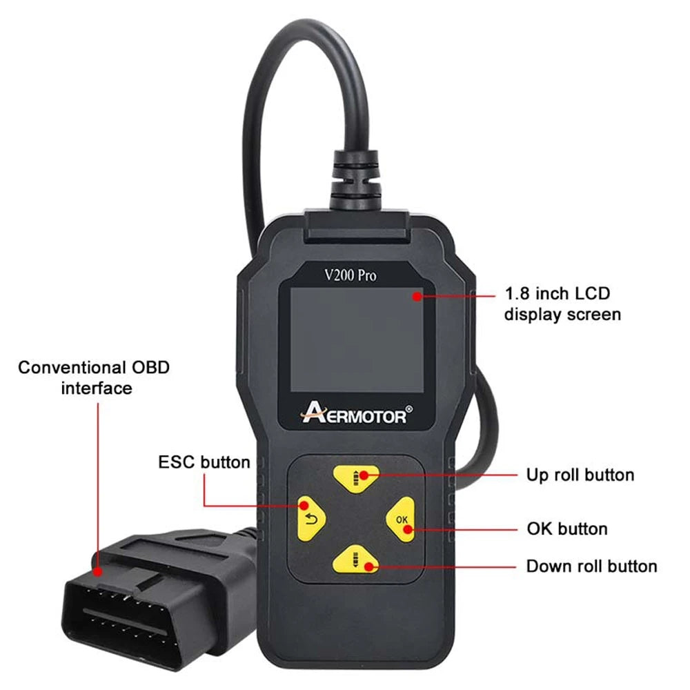Engine Fault Diagnosis OBD II EOBD Car Diagnostic Tool Automobile Fault Detector V317 OBD 2