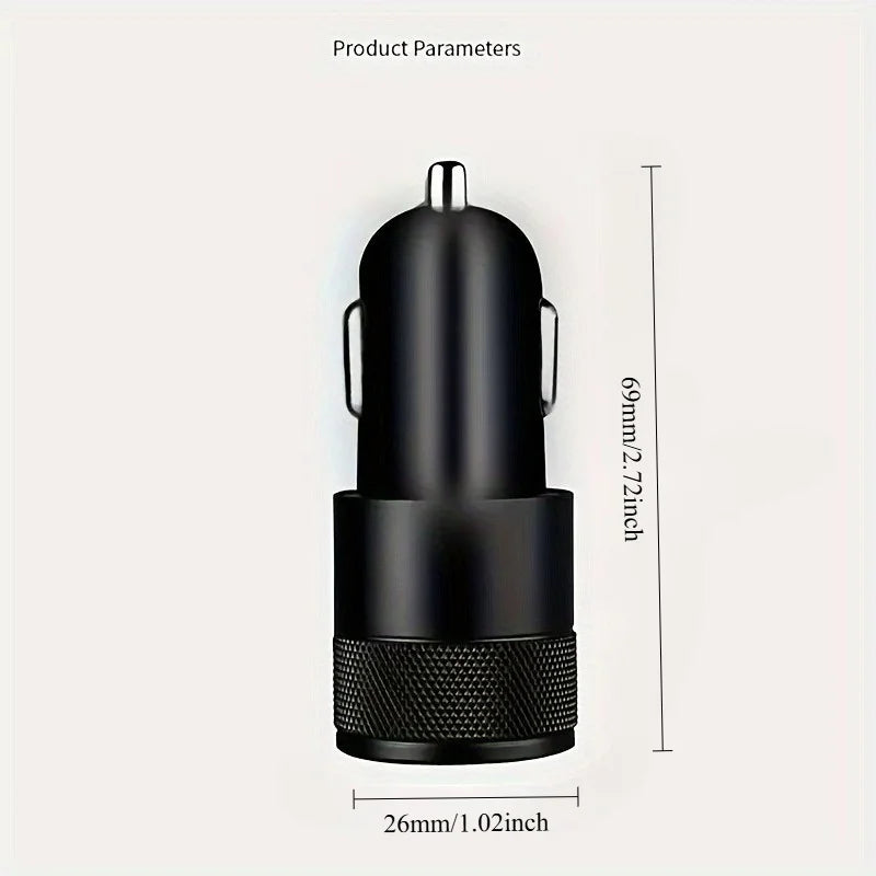 3.1A USB Car Charger Type C Fast Charging